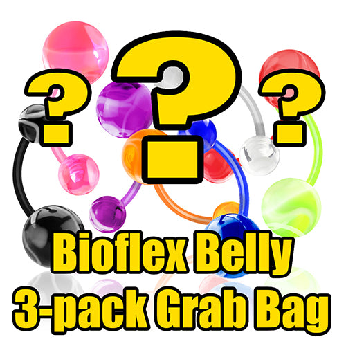 Bioflex Belly Ring Grab Bag (3-Pack)