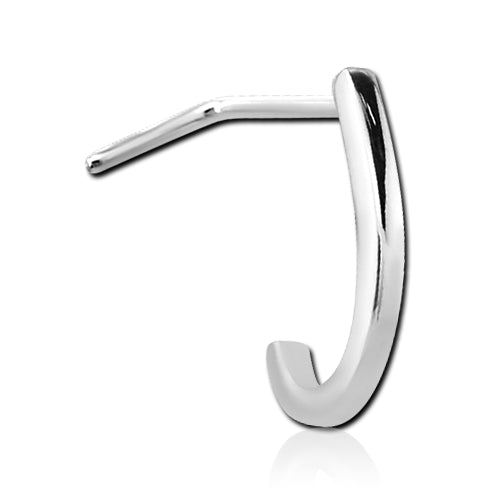 Thin Band Stainless L-Bend Nose Hoop