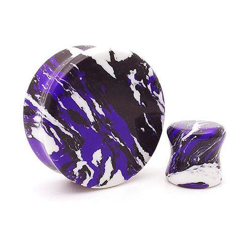 Black, Purple & White Turquoise Plugs