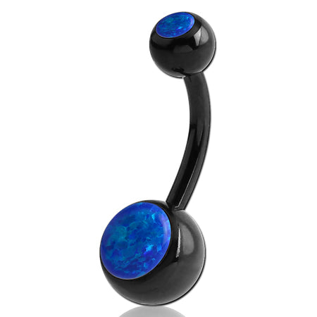 Opal Black Belly Barbell