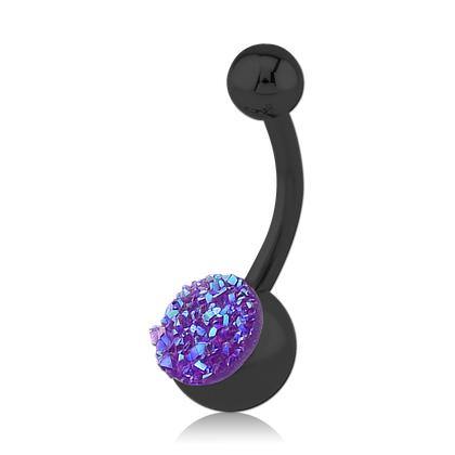 Druzy Black Belly Barbell