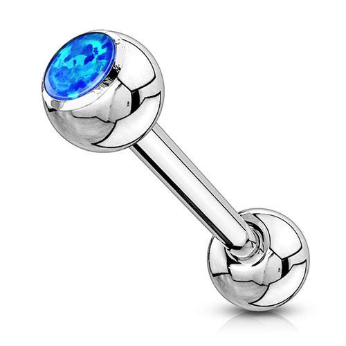 Opal Stainless Tongue Barbell