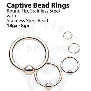 12g Captive Bead Ring by Body Circle Designs