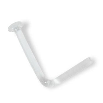 Clear Monofilament L-Bend Nostril Retainer