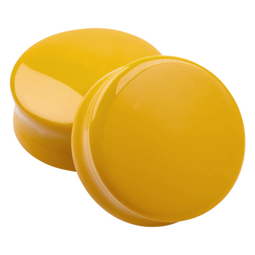 Marigold Glass Convex Plugs