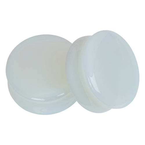 Opal Glass Convex Plugs