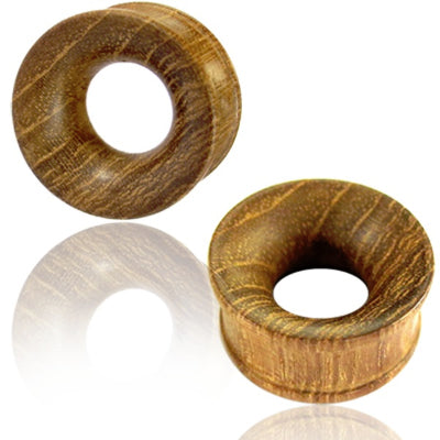 Teak Wood Double Flared Tunnels