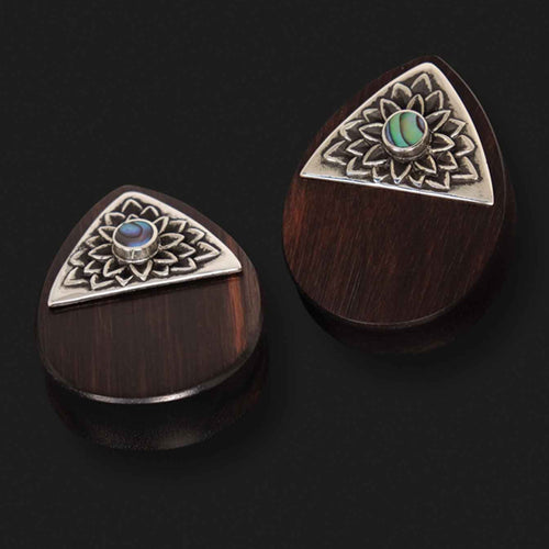 Ebony Wood Bungo Teardrop Plugs