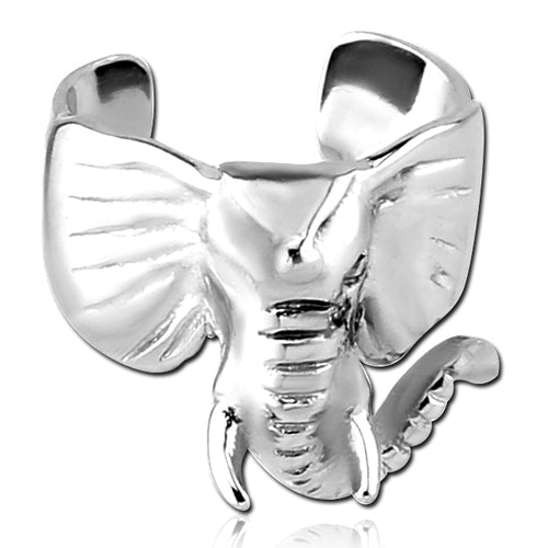 Stainless Elephant Ear Cuff