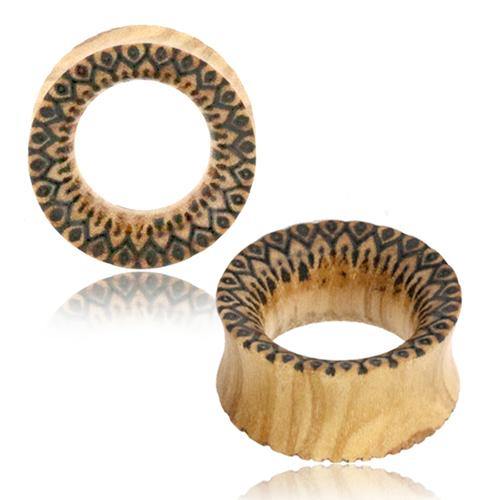 Engraved Olive Wood Tunnels