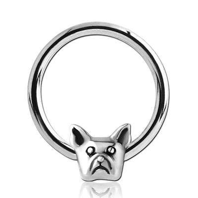 16g Stainless Captive Frenchie Bead Ring