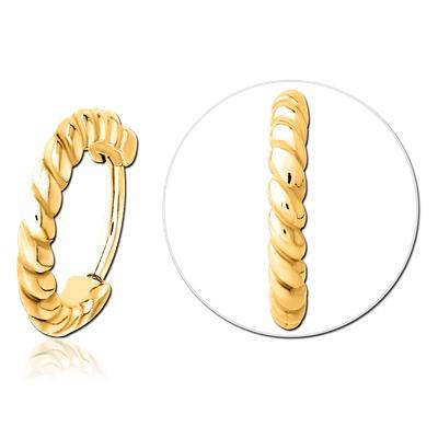Rope Gold Hinged Segment Ring