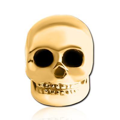 Gold Skull Replacement Bead