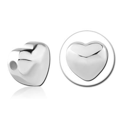Stainless Heart Replacement Bead