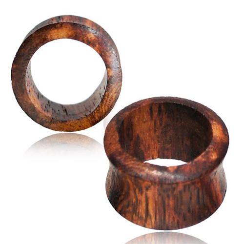Honey Wood Double Flared Tunnels