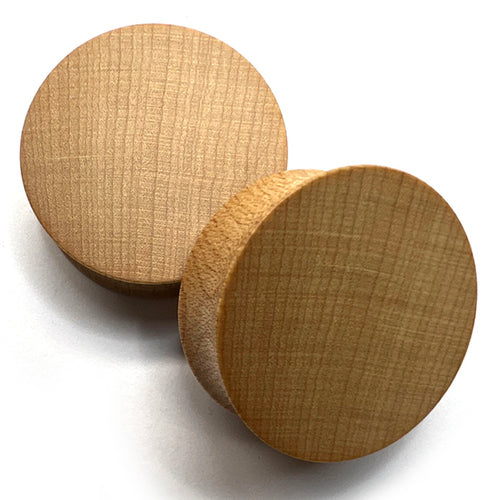 Maple Wood Flat Plugs