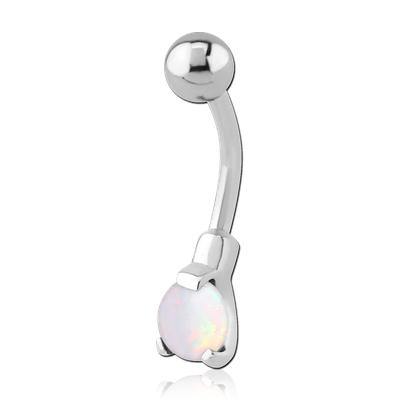 Mini Opal 3-Prong Belly Ring