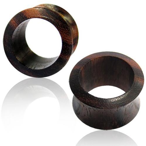 Narra Wood Double Flared Tunnels