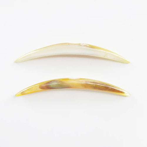 Notched Mother of Pearl Septum Tusk