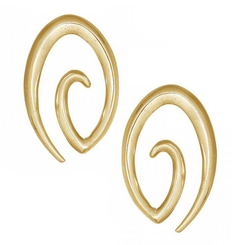 Oval Brass Spirals