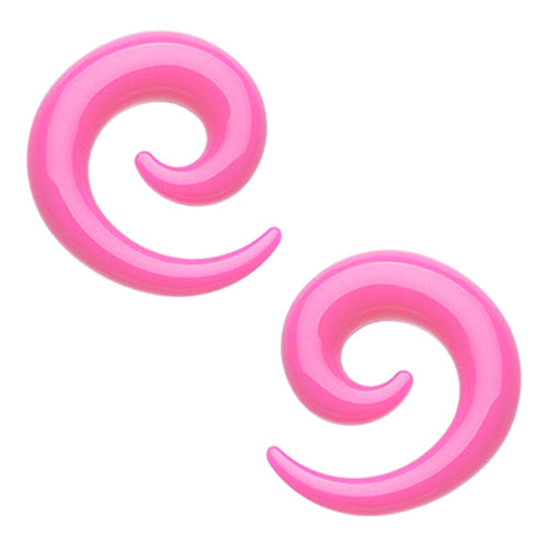 Pink Acrylic Spirals