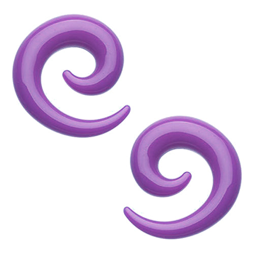 Purple Acrylic Spirals