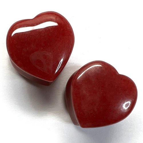 Red Jade Heart Plugs