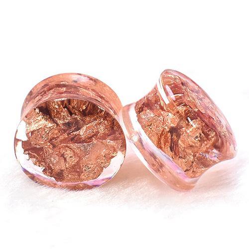 Rose Gold Foil Plugs