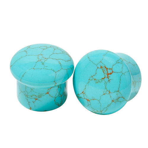 Turquoise Single Flare Plugs by Diablo Organics