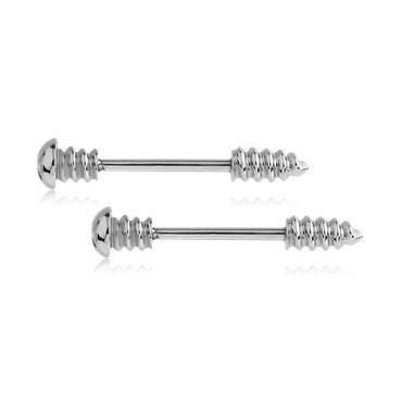 Screw Stainless Nipple Barbells