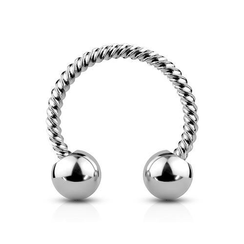 16g Braided Stainless Circular Barbell