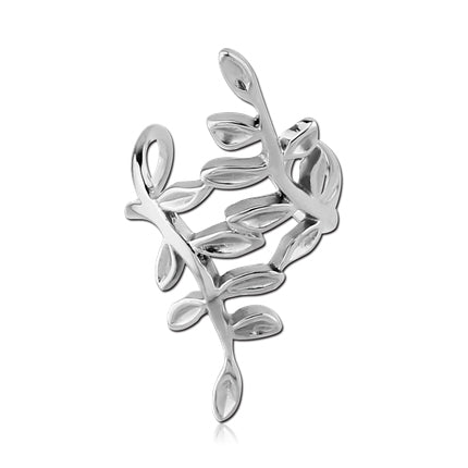 Stainless Leaves Ear Cuff