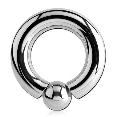 00g Stainless Screw-Ball Ring