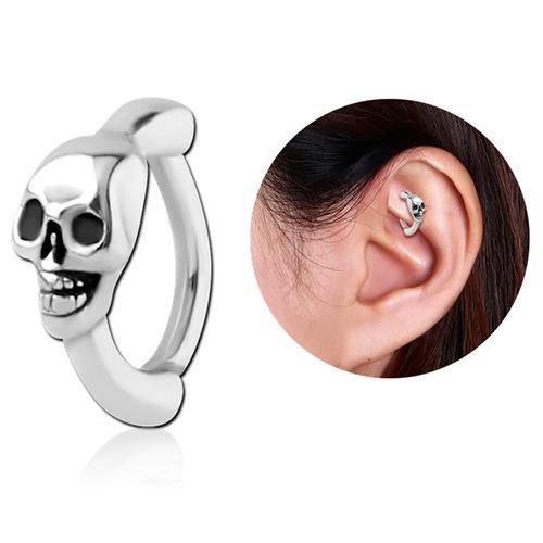 Stainless Skull Cartilage Clicker