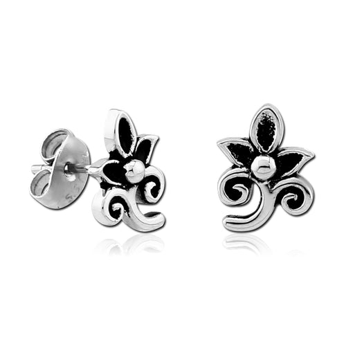 Sprouted Stainless Stud Earrings