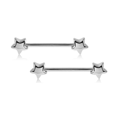 Star Stainless Nipple Barbells