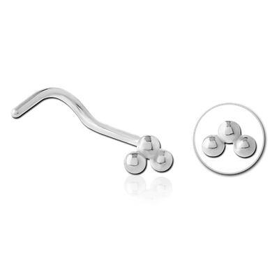 Triple Stud Stainless Nostril Screw