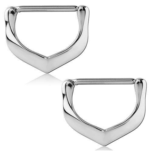 V-Shape Stainless Nipple Clickers