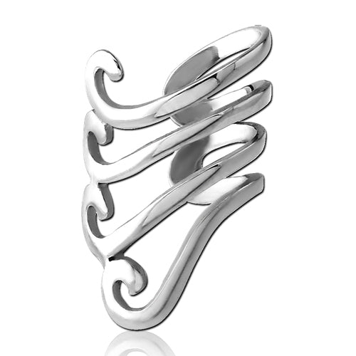 Stainless Wave Ear Cuff
