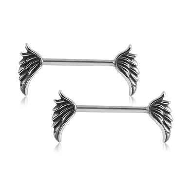 Wing Stainless Nipple Barbells