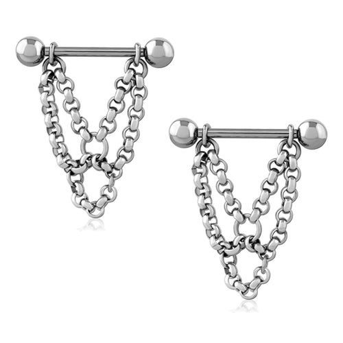 Harness Chain Stainless Nipple Stirrups