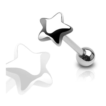 Star Stainless Tongue Barbell