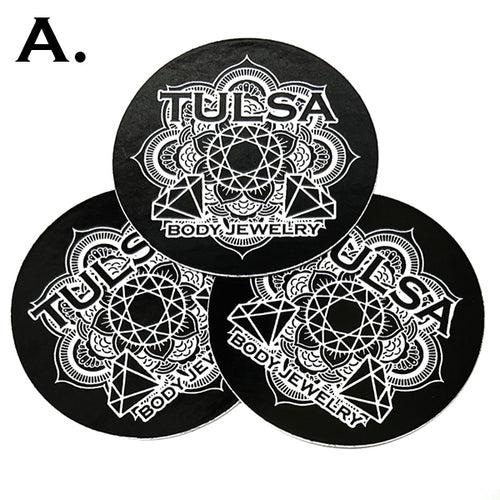 Tulsa Body Jewelry Stickers (3-PACK)
