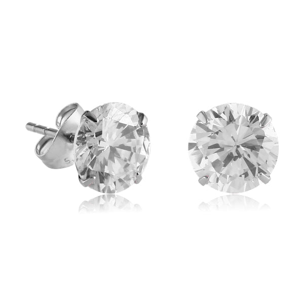 CZ Titanium Stud Earrings | Tulsa Body Jewelry