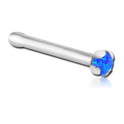 Prong Opal Titanium Nose Bone