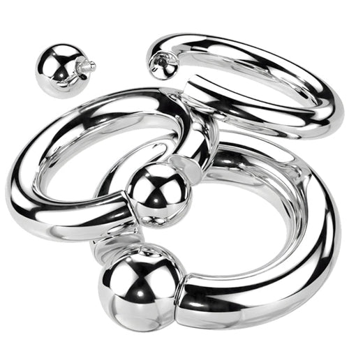 2g Titanium Screw-Ball Ring
