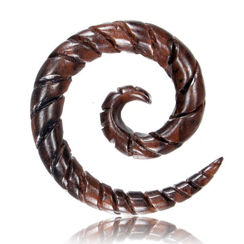 Twisted Narra Wood Spirals