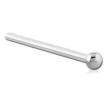 Unbent Stainless Nose Stud