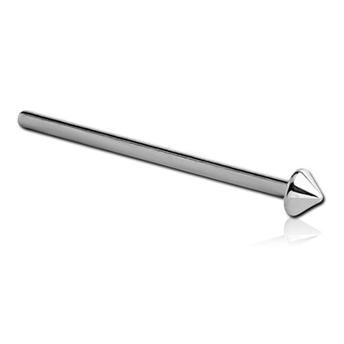 Unbent Stainless Cone Nose Stud