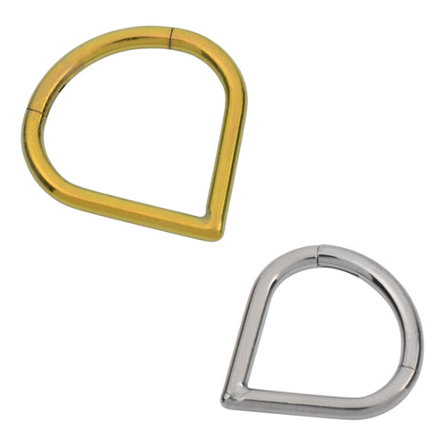 V-Shape Titanium Hinged Ring